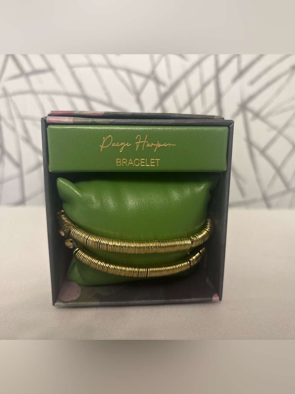 Paige Harper Gold Sequin/Disc Stretch Bracelet Set (2-Piece)